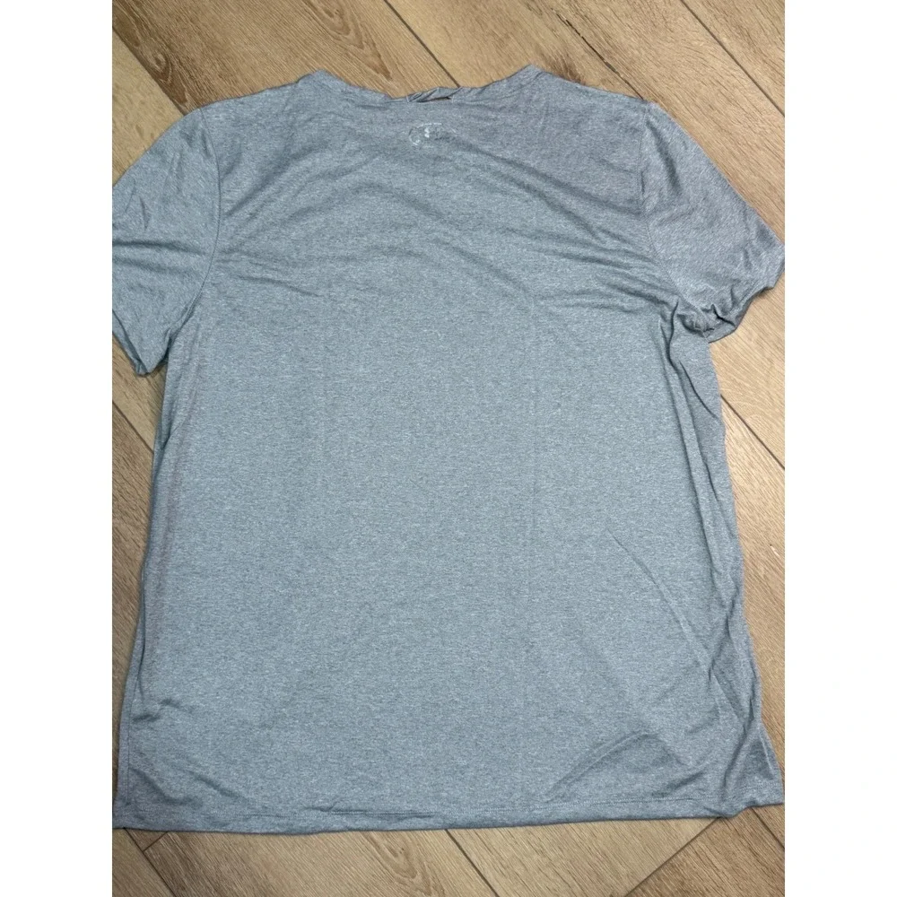 Under Armour Womens Locker Tee Gray Short Sleeve Loose Fit T-Shirt 2XL 1305510 - Picture 2 of 3